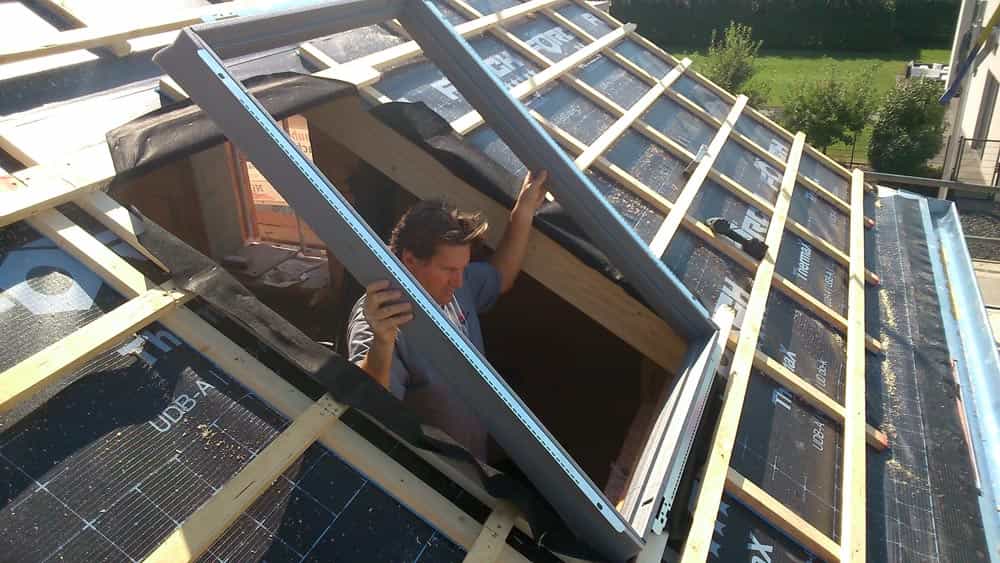 4. Einbau eines BDX Rahmens für ein Dachflächenfenster
