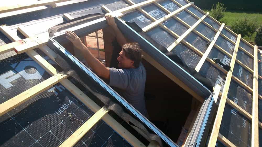 5. Einbau von Dachflächenfenstern in einem Steildach